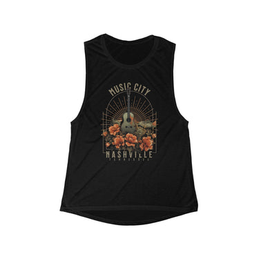 Nashville Music City Muscle Tank - Sunlit Funlit Country Music Tees